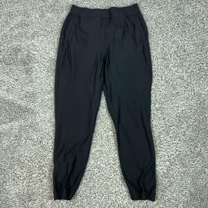 Lululemon Pants Womens 8 Black Track Pants Jogger Tapered Pockets Zip Ankle Gym